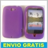 FUNDA SILICONA PARA HTC G8 WILDFIRE MORADA
